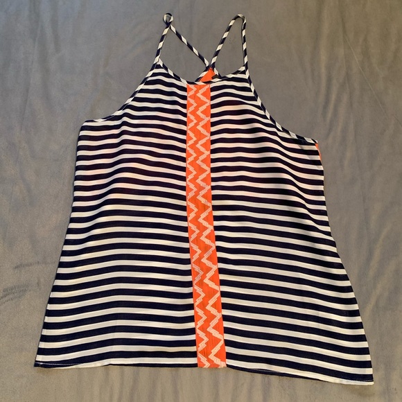 THML Tops - THML Navy Striped Racerback Top EUC Size L